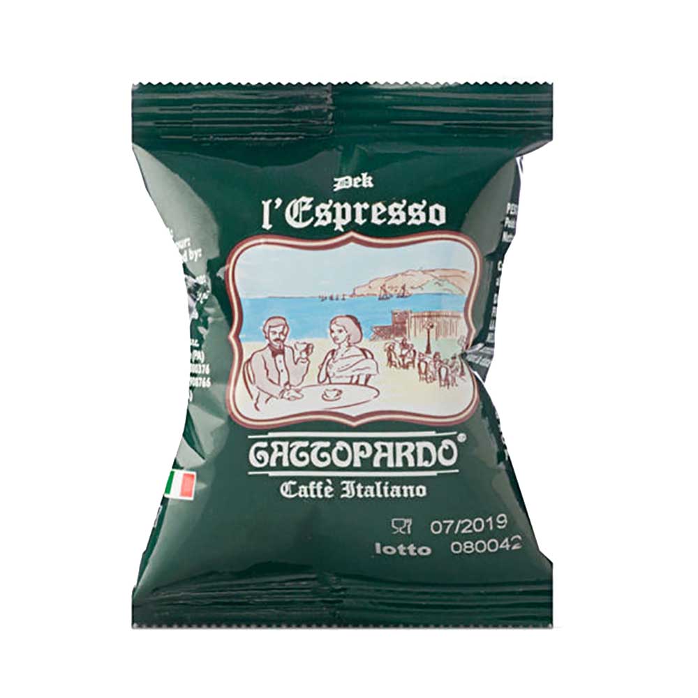 Nespresso Gattopardo DEK 100 pz - Bottega del Caffè