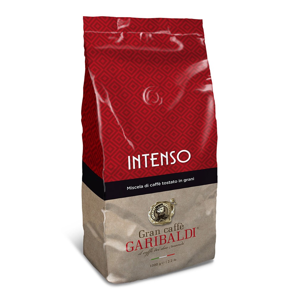busta di chicchi di caffè Garibaldi miscela intenso