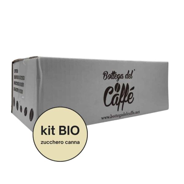 KIT SERVIZIO Bottega del Caffè BIO CANNA 100pz