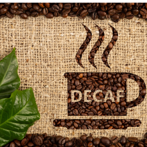 chicchi di caffè decaffeinato